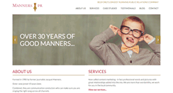 Desktop Screenshot of mannerspr.co.uk
